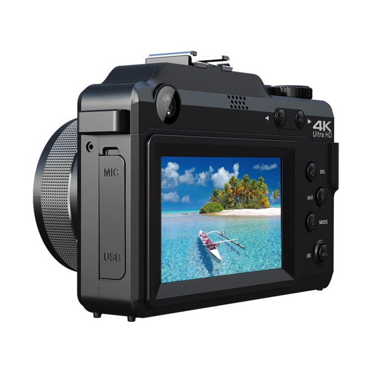 3-Inch Display Digital Camera Dual Front And Rear Cameras 48MP, 18x Digital Zoom 4K HD Camcorder, White, Black 3-Inch Display Digital Camera Dual Front And Rear Cameras 48MP, 18x Digital Zoom 4K HD Camcorder, White, Black